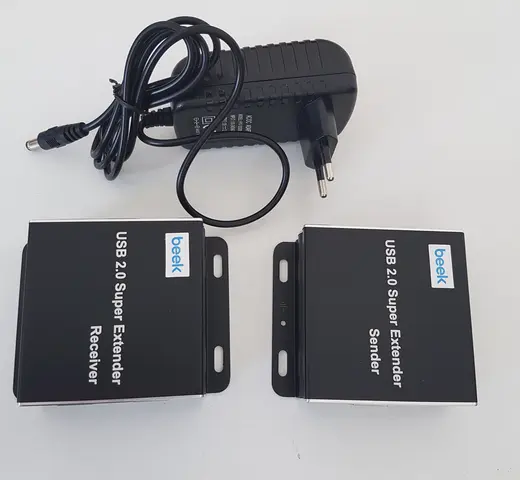 BEEK BS-EXT-HD-60-USB4 Cat 5 USB 2.0 Sinyal Uzatma Cihazı, Alıcı (Receiver) ve Verici (Sender) Birim dahil görseli 3