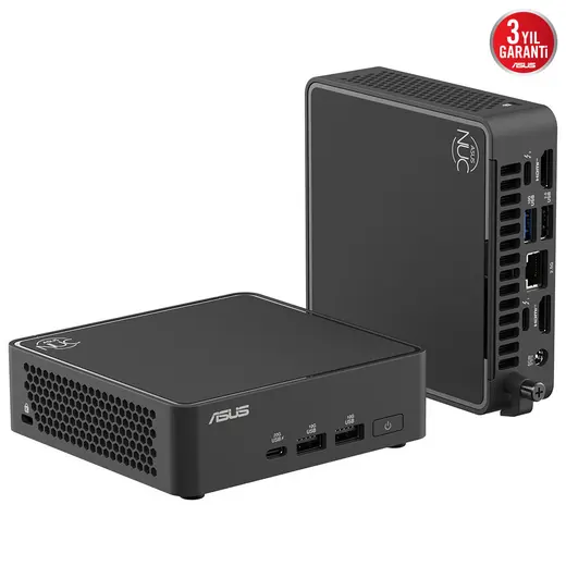 ASUS MiniPc RNUC15CRKU700002 Pro Slim Kit Ultra 7-255H Barebone Dos / 90AR00R2-M00090 görseli 2