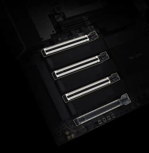 ASUS PRO WS TRX50-SAGE WIFI A AMD DDR5 PCIe 5.0 sTR5 EATX görseli 2