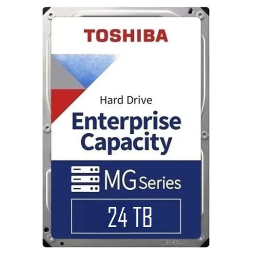 Toshiba 24TB MG512e MG11ACA24TE 7200RPM 3.5 inç SATA 3.5 Enterprıse Nas ve Güvenlik Diski