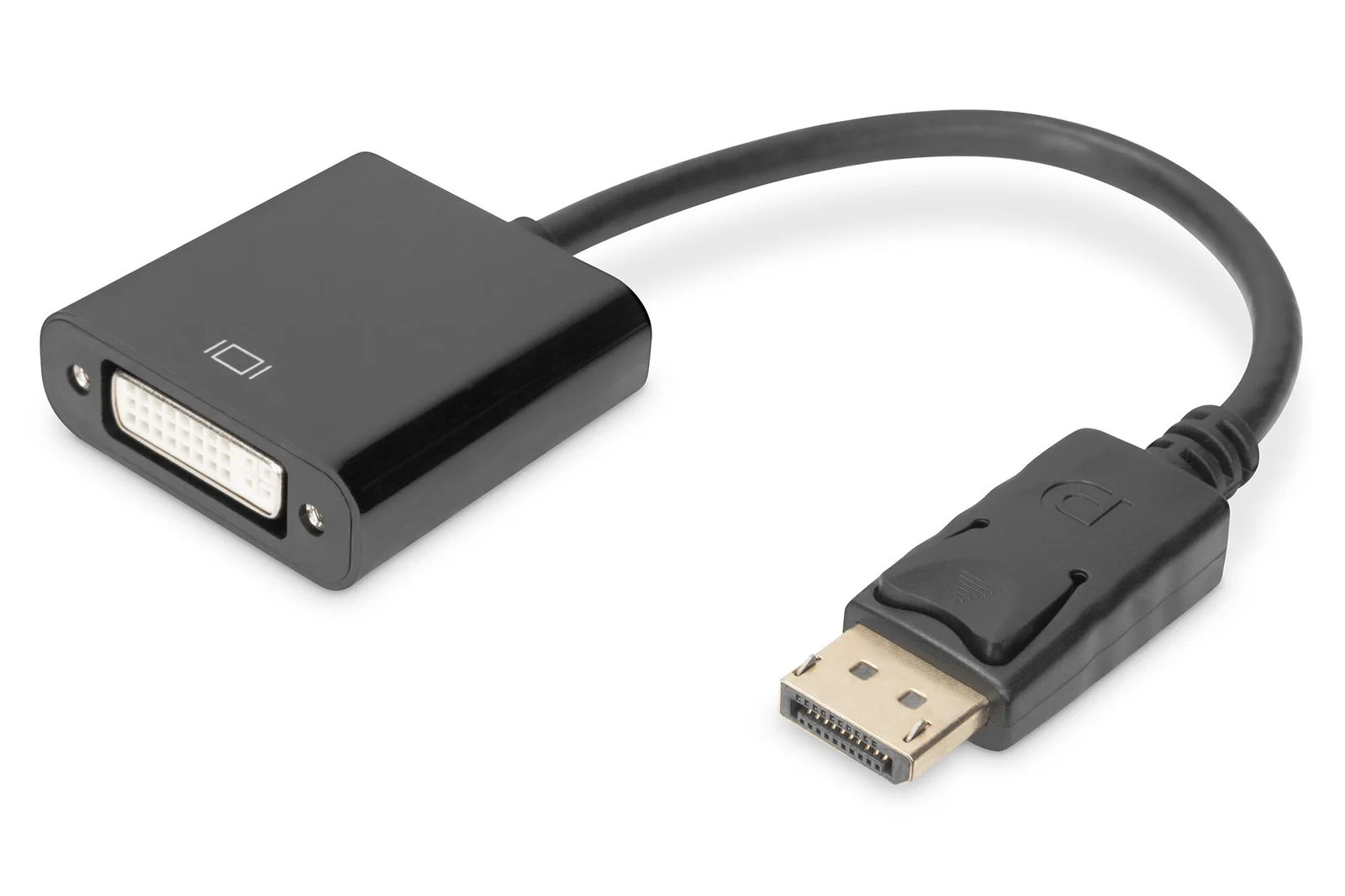 DIGITUS AK-340401-001-S DisplayPort (DP) DVI-I Adaptörü, Kablolu, DP Erkek - DVI-I (24+5) Dişi, 0.15 metre