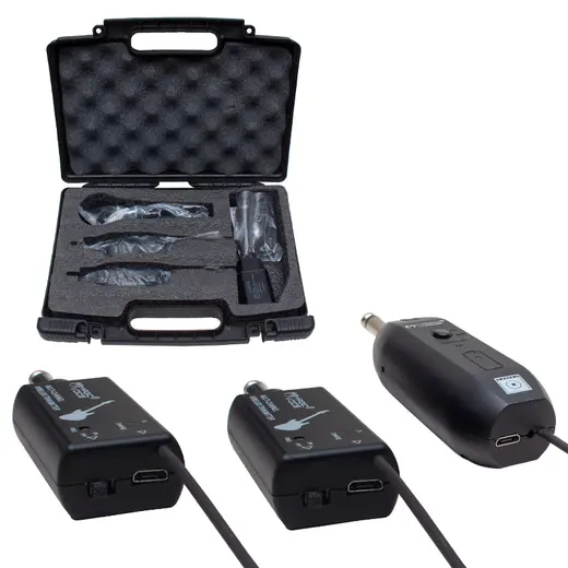 MAGICVOICE MV-19590 UHF GİTAR TİP KABLOSUZ MİKROFON ÜÇLÜ SET alternatif görünüm
