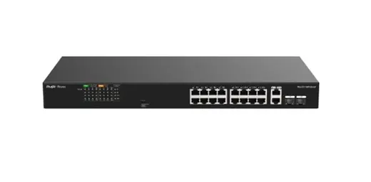 Ruijie-Reyee RG-ES118FGS-LP 16 Port POE+ 2 Port 10-100-1000 Mbps + 2 Port SFP 120W