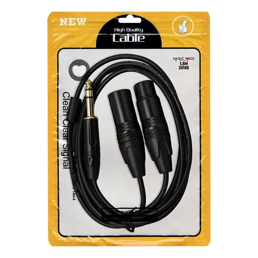 MAGİCVOİCE LD390A CANON ERKEK DİŞİ + 6.3 MM STEREO ERKEK 1.5 METRE KABLO alternatif görünüm