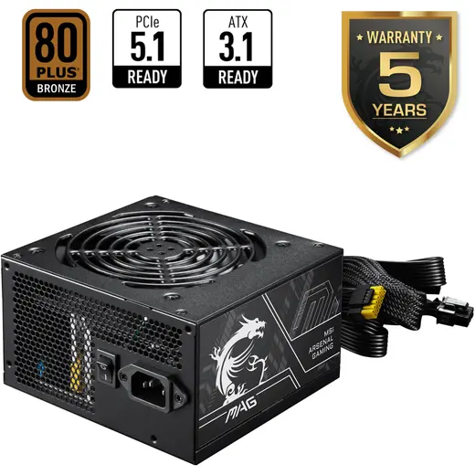 MSI MAG A650BN II 650W 80+ Atx 3.1 PCIE 5.1 Bronze Güç Kaynağı