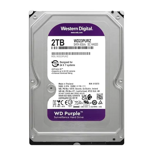 WD Purple 2TB 5400Rpm 64MB -WD23PURZ
