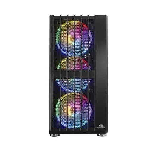 POWERBOOST VK-H002B 4-ARGB Fanlı Gaming Mid-Tower PC Kasası görseli 1
