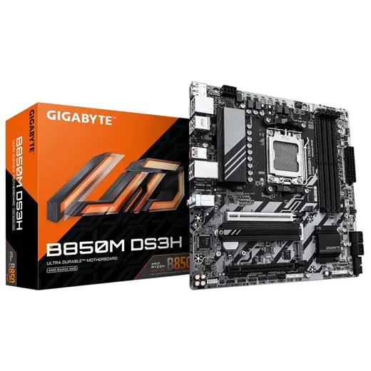 GIGABYTE B850M DS3H DDR5 HDMI DP-TYPEC PCIE 5.0 AM5 mATX görseli 4