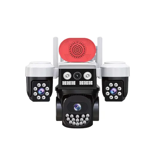 Joysee W3 9Mp 3.6mm 2x2.8mm Üç Kamera 19IR+18Led Wifi PTZ Kamera