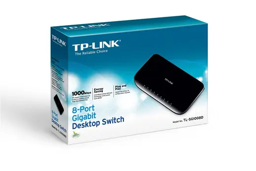 Tp-Link TL-SG1008D 8 Port 10-100-1000 Mbps Switch Plastik Kasa alternatif görünüm