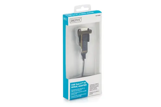 DIGITUS DA-70166 USB 2.0 Tip C RS232 (Seri) Çevirici Kablosu, 1 metre alternatif görünüm