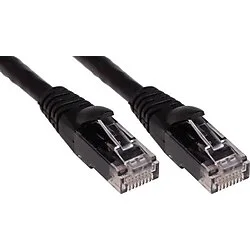 ODS 0.3m CAT6 Utp LSZH Saf Bakır Siyah Patch Kablo (10'lu Paket)