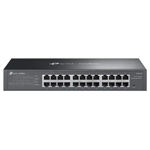 TP-LINK OMADA ES224G 24 PORT GIGABIT EASY YÖNETİLEBİLİR METAL KASA SWITCH görseli 1