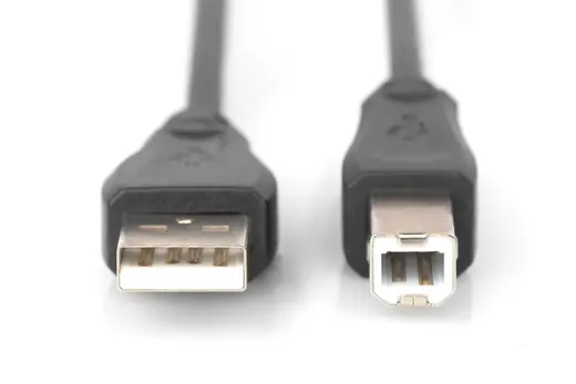 DIGITUS AK-300105-050-S USB 2.0 Bağlantı Kablosu, USB A Erkek - USB B Erkek, 5 metre, AWG 28, USB 2.0 uyumlu, UL alternatif görünüm