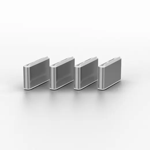 LINDY LIN-40439 USB-C Port Blocker Extra Lock Pack, White (10x Locks)