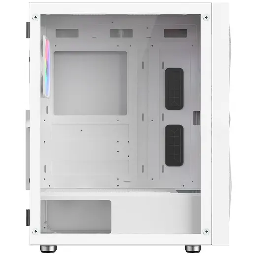 POWERBOOST PB-P3509BW 4-ARGB Fanlı Gaming Mid-Tower PC Kasası Beyaz görseli 1