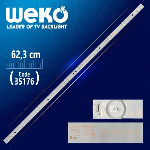 3BL-T6324102-41 B 605020034 JS-GY33EM9D-0042 63.2 CM 10 LEDLİ - (WK-119) 4PİN ORTA İKİSİ ++