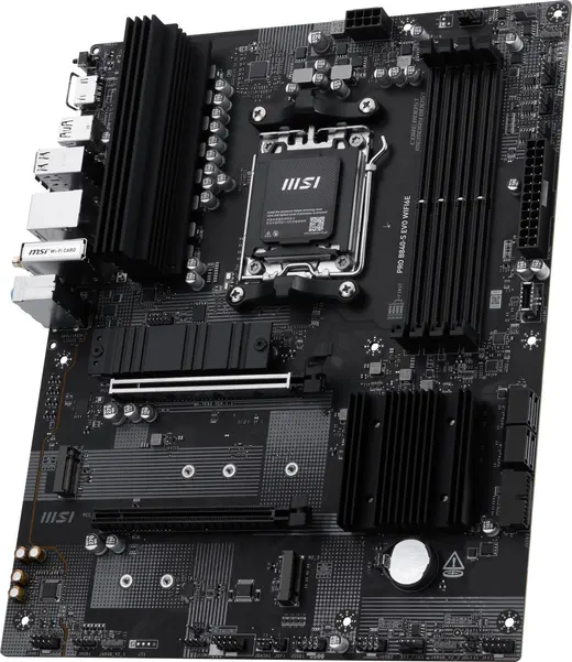 MSI PRO B840-S EVO WIFI6E DDR5 HDMI-TYPEC PCIE 4.0 AM5 ATX görseli 4