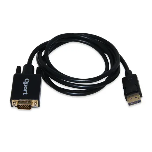 QPORT (Q-DPV) DISPLAY PORT TO VGA CEVIRICI 1.8M KABLO alternatif görünüm