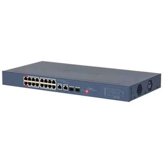 DAHUA CS4218-16ET-240 16 PORT 10/100 + 2X GB RJ45/2X1GB SFP UPLINK CLOUD YÖNETİLEBİLİR 240W POE RACKMOUNT SWITCH