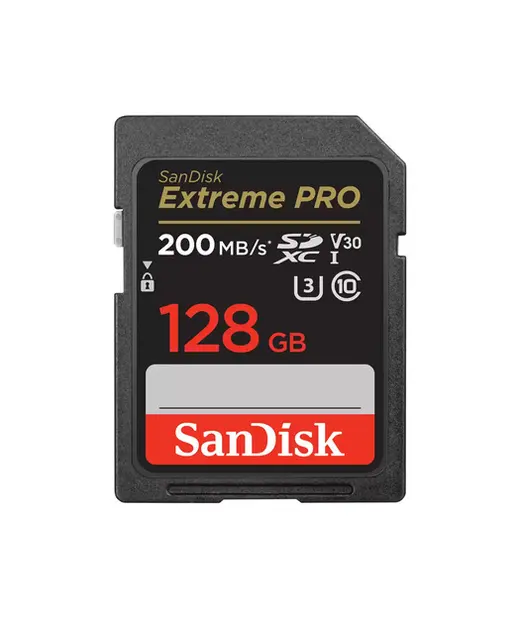 SanDisk Extreme Pro SD UHS I 128GB Card görseli 1