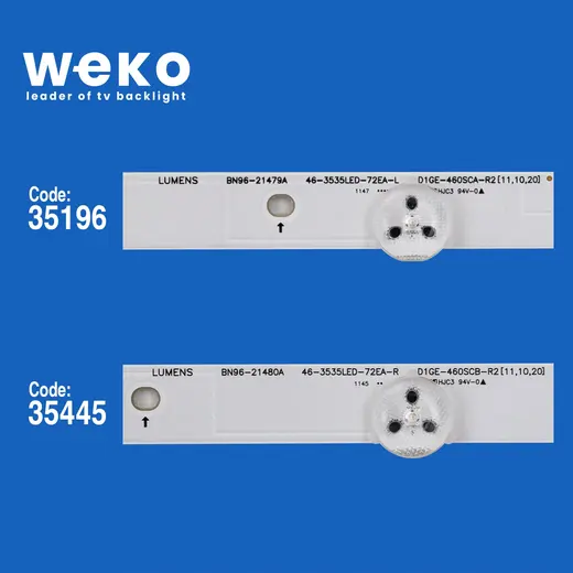 WKSET-5141 35196X6 35445X6 46-3535LED-72EA 12 ADET LED BAR alternatif görünüm