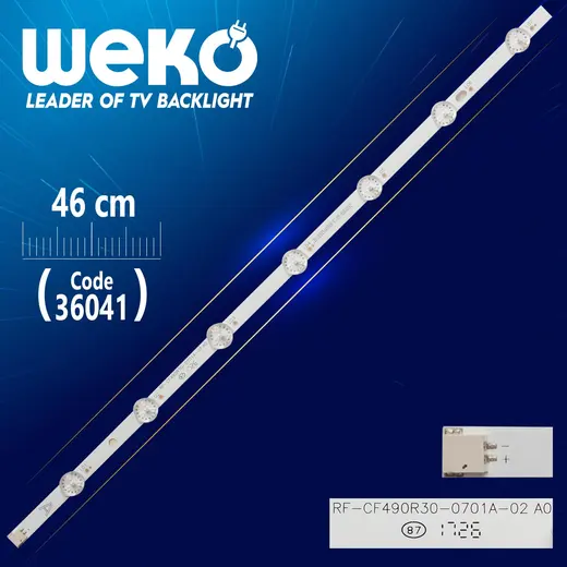 RF-CF490R30-0701A-02 A0 7 LEDLİ 46 CM