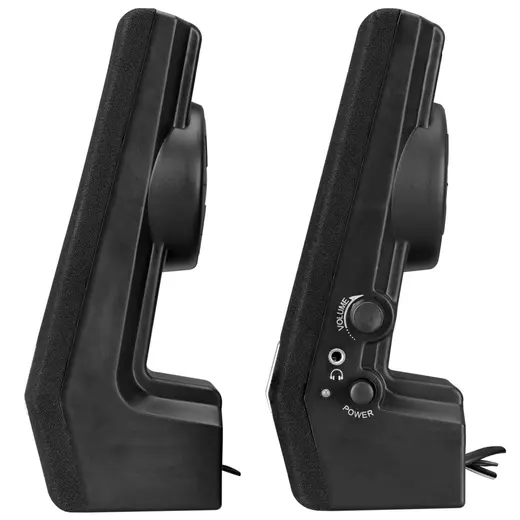 Snopy SN-611 2.0 AC 220V Siyah Speaker Hoparlör (3w Rms) görseli 3