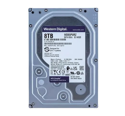WD Purple 8TB 5640Rpm 256MB -WD85PURZ