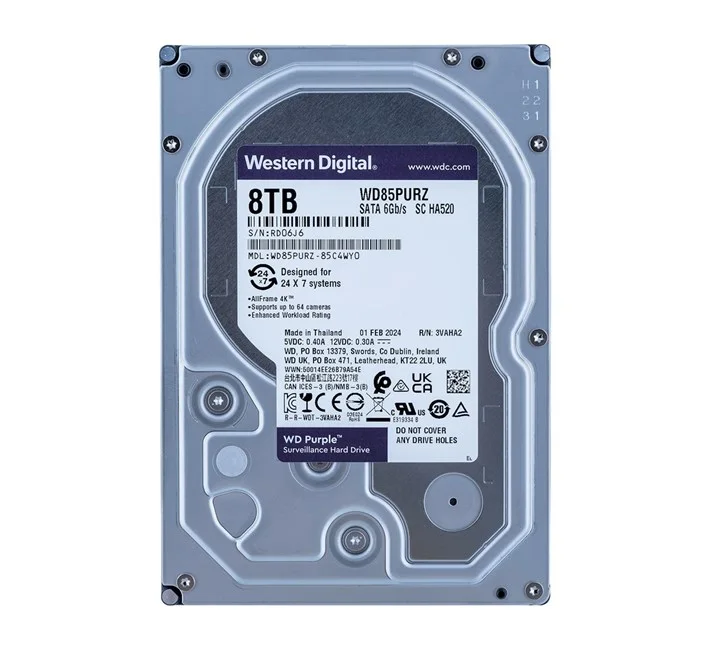 WD Purple 8TB 5640Rpm 256MB -WD85PURZ