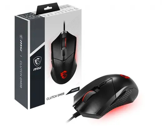 MSI GG CLUTCH GM08 4200dpi Gaming Mouse görseli 3