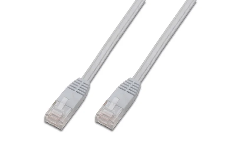 DIGITUS DK-1511-075F/WH Yassı Patch Kablo, UTP, CAT. 5E, 7.5 metre, AWG 30/7, Beyaz Renk, RAL9003