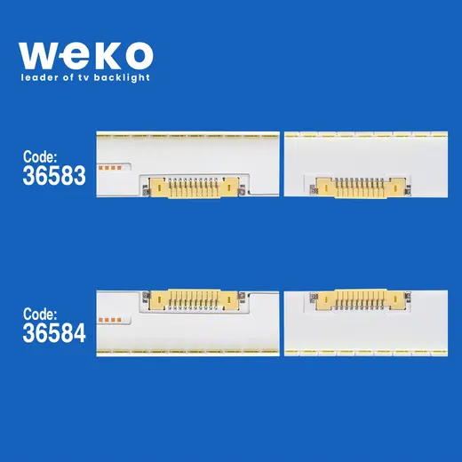 WKSET-5464 36583X1 36584X1 SAMSUNG_2014SVS48_7032SNB_U8500 2 ADET LED BAR ÇİFT SOKET alternatif görünüm