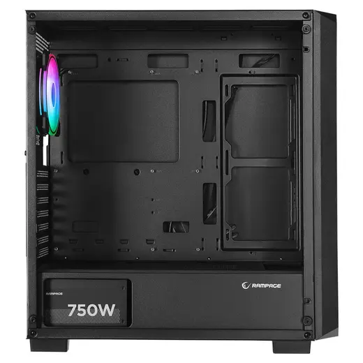 Rampage X-CHAIN Temper Camlı 750W(Peak) 80Plus Bronze 4 Adet RGB Fanlı Kasa görseli 4