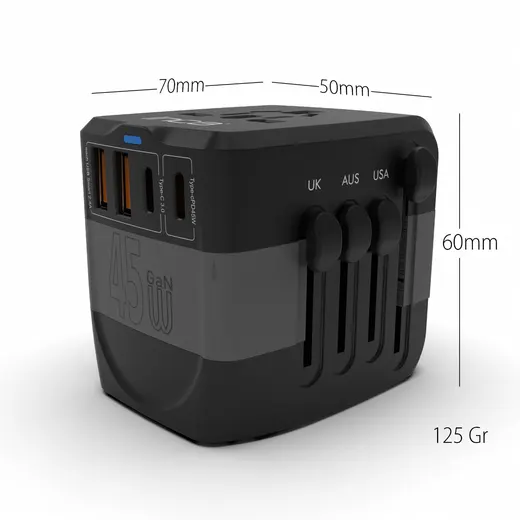 INCA IPW-45SA UNIVERSAL Seyehat Adaptörü görseli 5