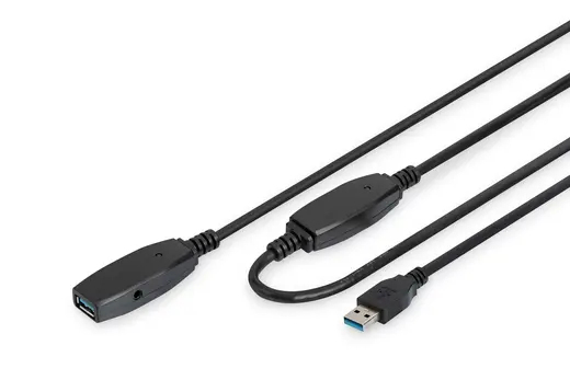DIGITUS DA-73105 USB 3.0 Repeater / Uzatma Kablosu, 10 metre