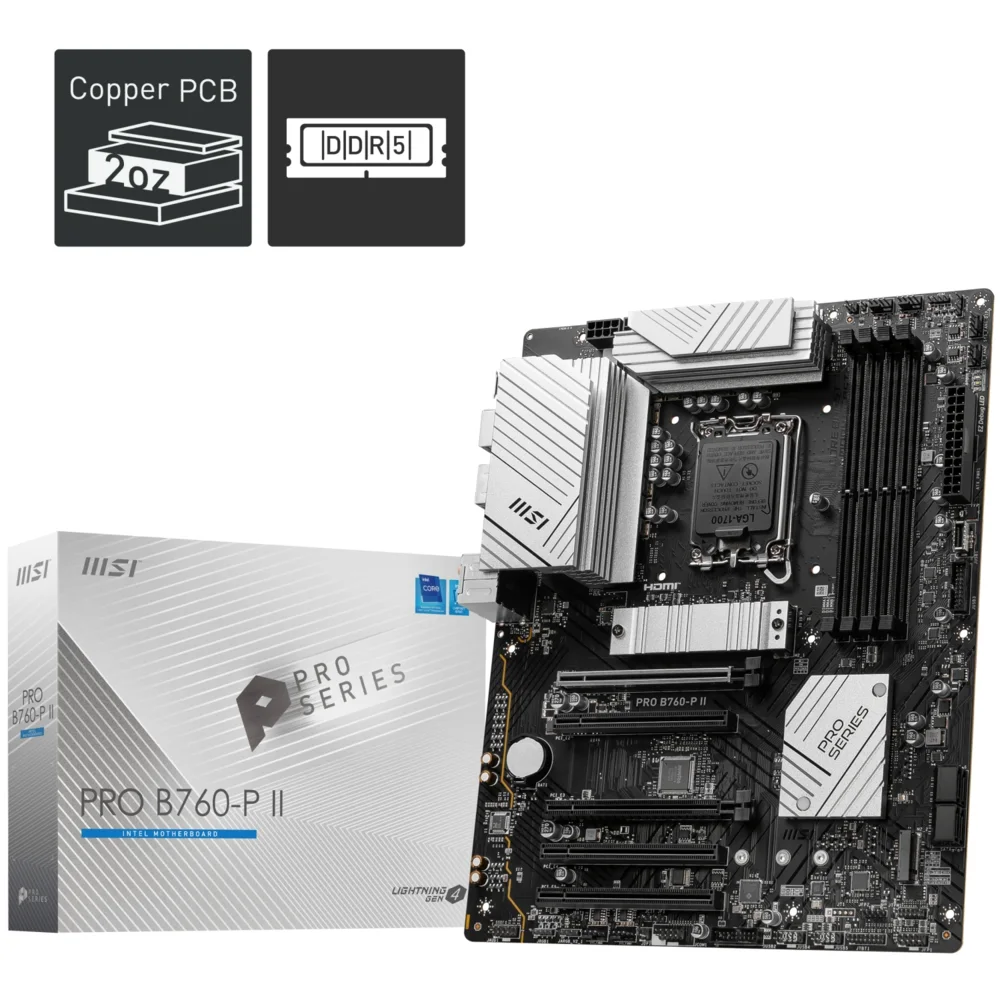 MSI MB PRO B760-P II SOKET 1700 DDR5 7000(OC)
