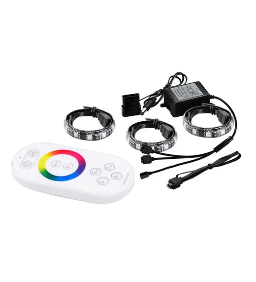 DEEPCOOL RGB360 Kablosuz Uzaktan Kumandalı Çok Renkli Kasa İçi LED Şerit Seti görseli 3