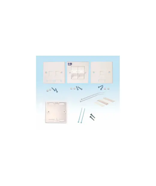 İngiliz Tip Sıva Altı 2 Port Priz 86x86