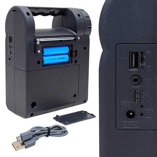 MAGICVOICE FP-26 USB/SD/FM/BLUETOOTH DESTEKLİ FENERLİ TAŞINABİLİR HOPARLÖR alternatif görünüm