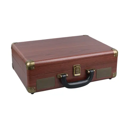 MAGICVOICE PU16 RETRO VİNTAGE ÇANTA PİKAP - RADYO - BLUETOOTH - USB MP3 ÇALAR 350X255X115MM görseli 3