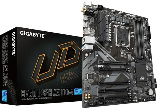 GIGABYTE B760 DS3H AX WIFI6E DDR4 HDMI-DP PCIE 4.0 1700p ATX görseli 6