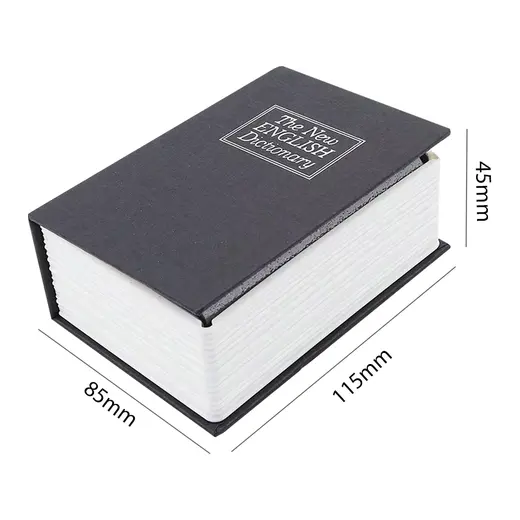 SUNUP SN- 26085 KİTAP GÖRÜNÜMLÜ METAL KASA KUMBARA TİPİ 115X85X45MM görseli 3