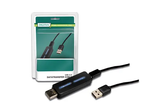 DIGITUS DA-70010 PC - PC Arası USB 2.0 Veri Transfer Kablosu (PC To PC USB Datalink Cable)