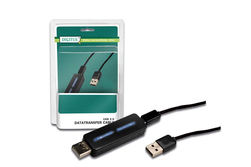 DIGITUS DA-70010 PC - PC Arası USB 2.0 Veri Transfer Kablosu (PC To PC USB Datalink Cable)