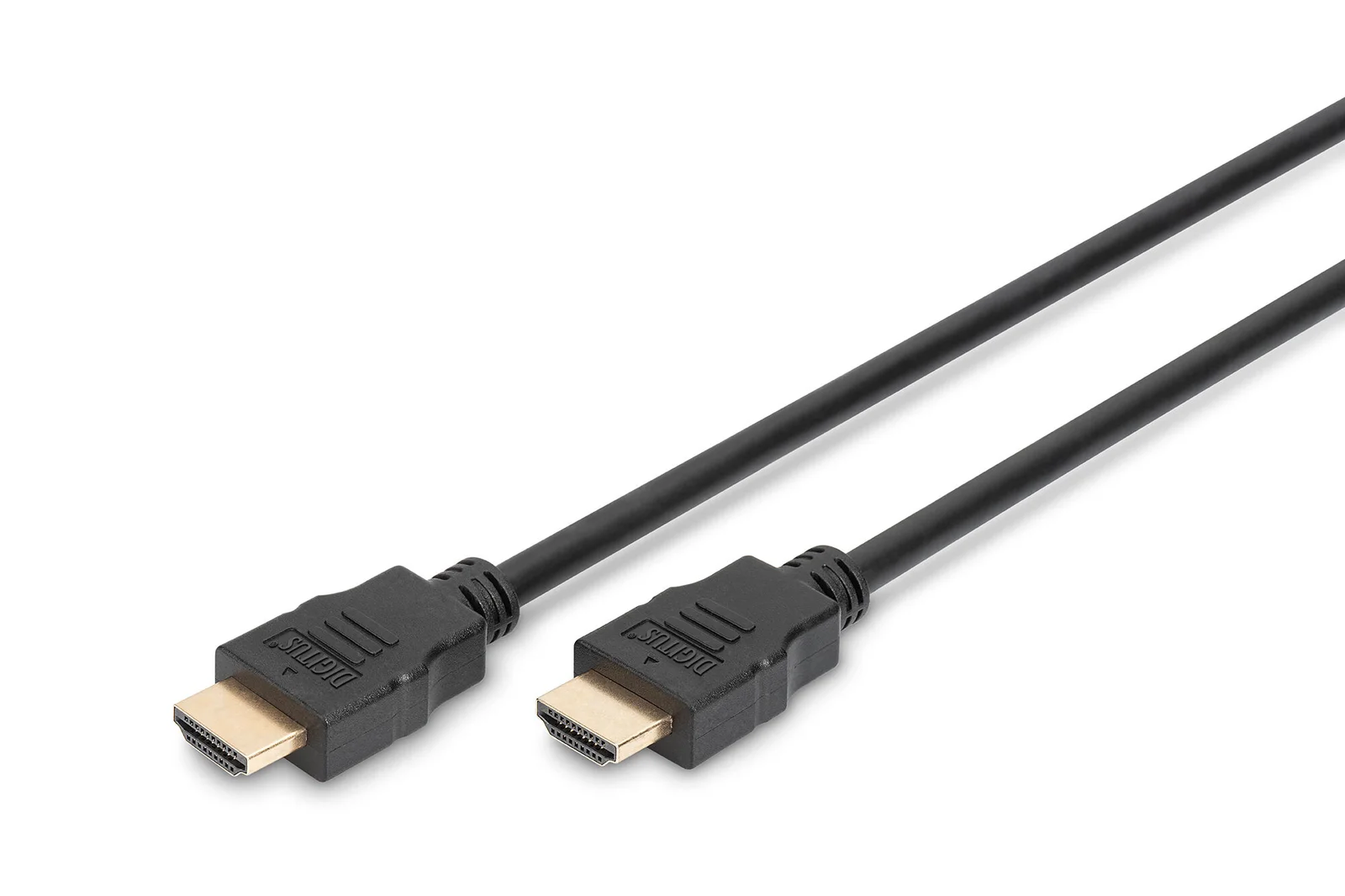 DIGITUS AK-330107-020-S HDMI High Speed with Ethernet connection cable, Type A M/M, 2.0m, Ultra HD, 4K@60Hz, gold, bl