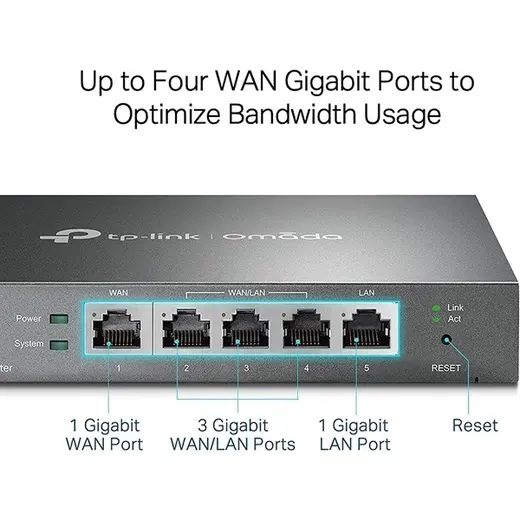 TP-LINK ER605 Multi Wan VPN Router Desktop görseli 1