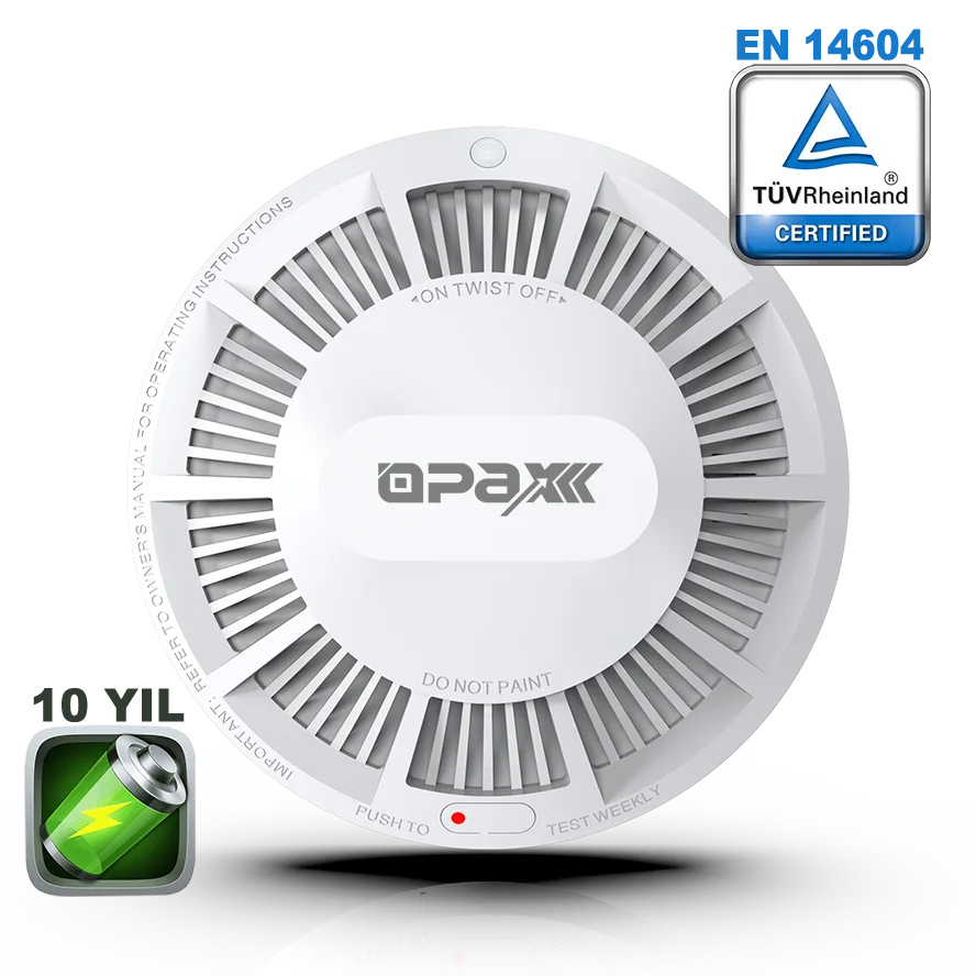 Opax HY-SSA01 Photoelectric Kombine Kablosuz Duman & ISI Dedektörü ve Alarmı