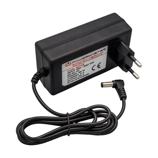 POWERMASTER PM-16743 24 VOLT - 2 AMPER 5.5*2.5 MM UÇLU PLASTİK KASA PRİZ TİPİ ADAPTÖR görseli 3