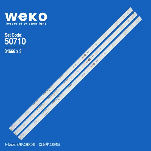 WKSET-5710 34666X3 JL.CX32101235B1 - 180-W00-320000H - IC-A-HWT32D042 3 ADET LED BAR